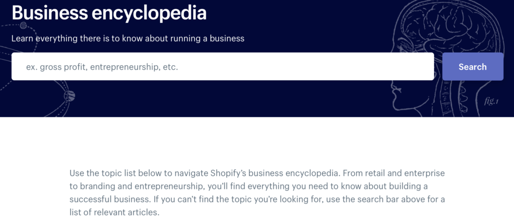 shopify business encyclopedia